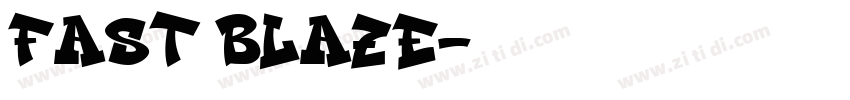 FAST BLAZE字体转换